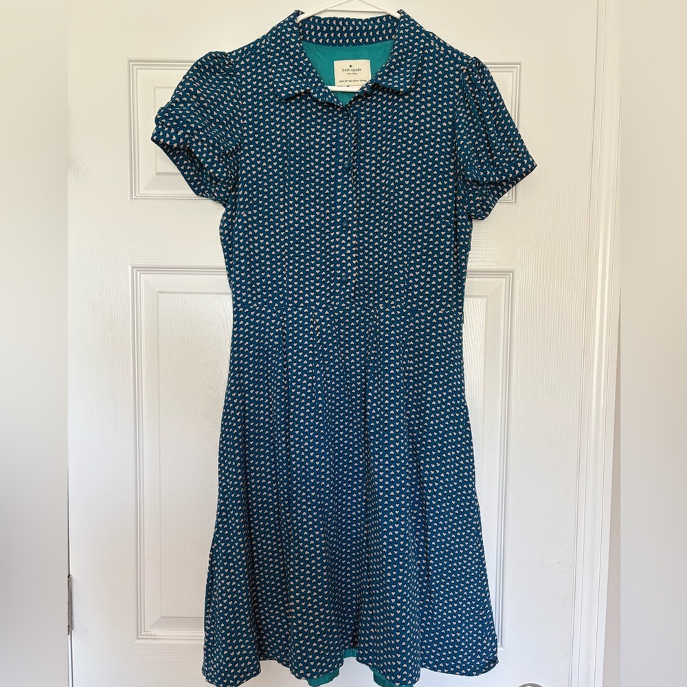 Kate Spade Blue Spade Printed Dress